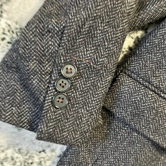 Brooks Brothers Blazer Mens 48R Gray Fabric woven in Italy by Lanificio di Pray - Picture 2 of 12